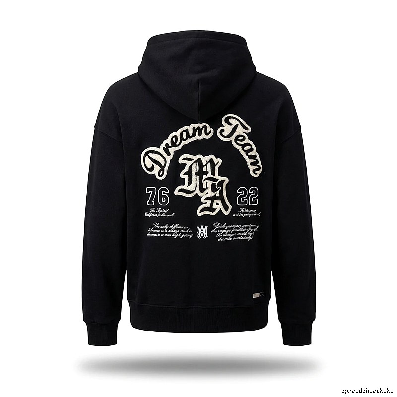AMIRI Dream Team retro-style black sweatshirt