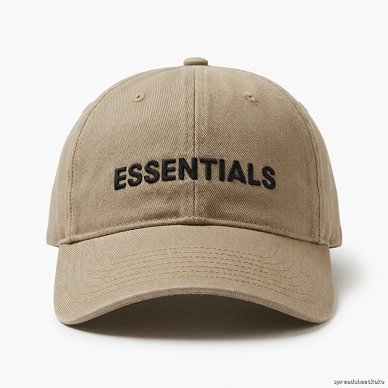ESSENTIALS Simple Style Khaki Hat