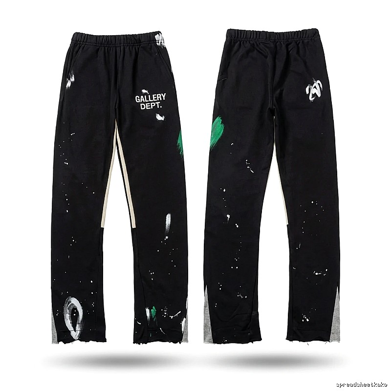Gallery Dept Graffiti Style Black Trousers