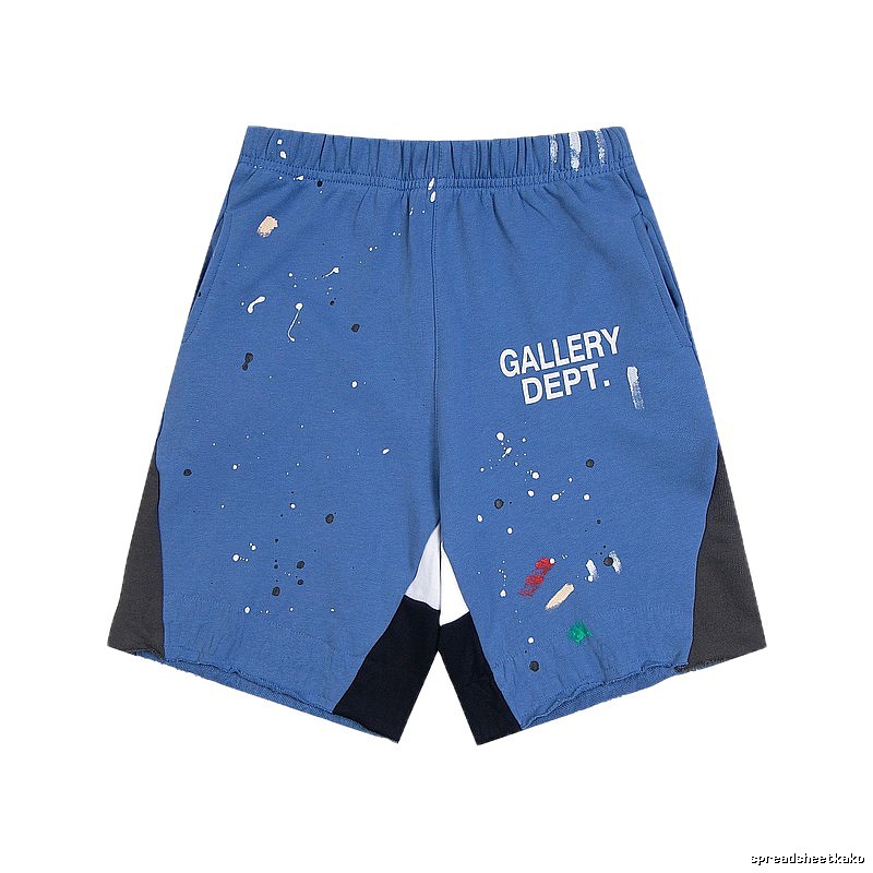 Gallery Dept. graffiti-style blue shorts