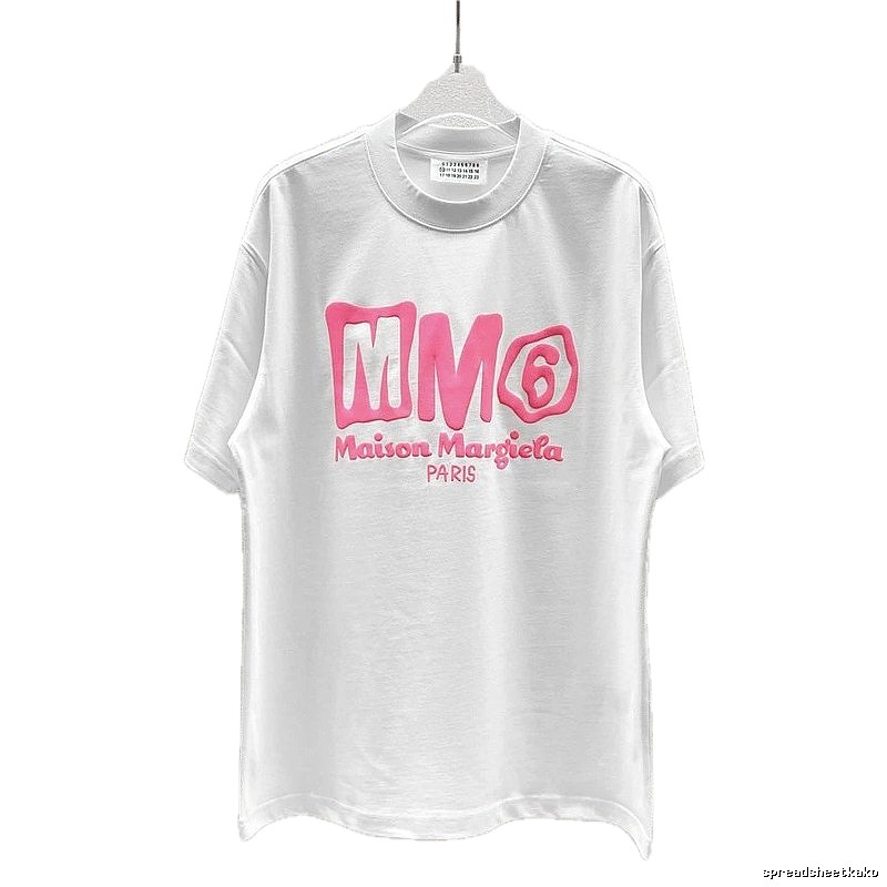 Maison Margiela MM6 Streetwear Brand White Short-sleeve T-shirt