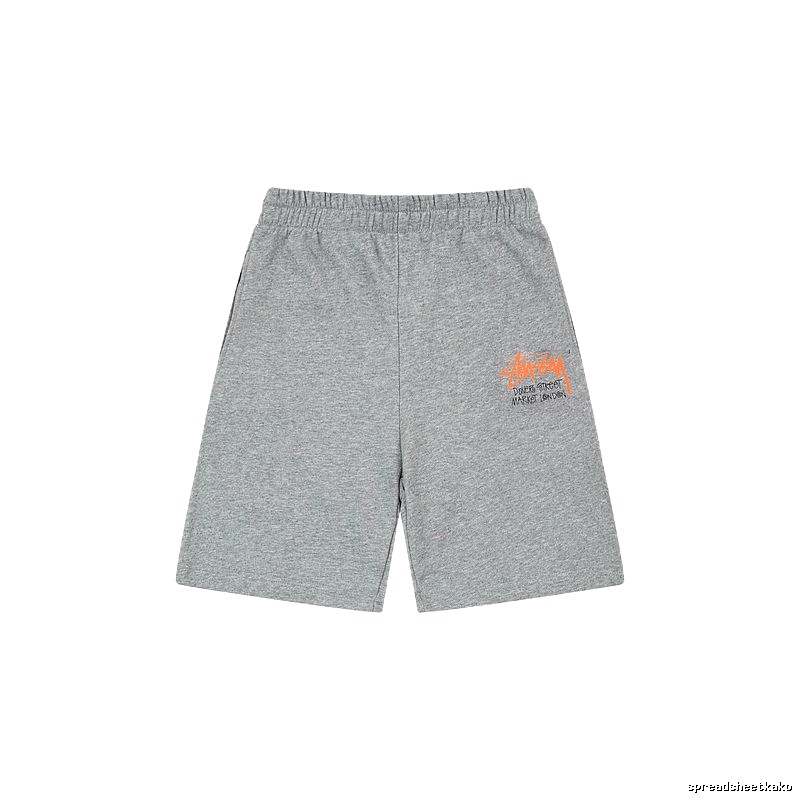 Stussy street-style grey shorts