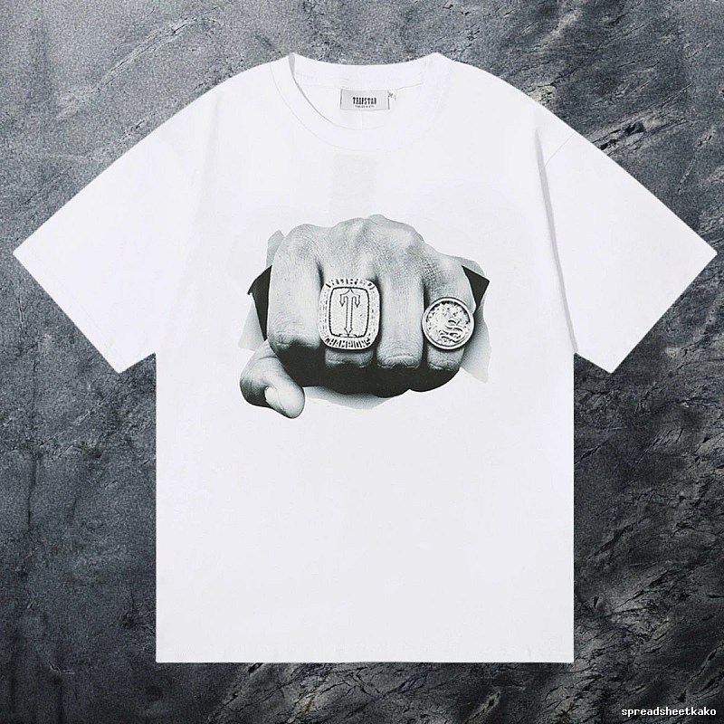 Trapstar Sport Keys graphic T-shirt Black White Key for Collection Drops