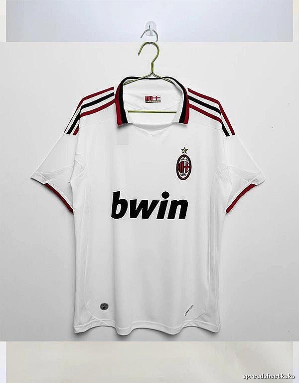 AC Milan Gift Ready Retro soccer jersey Red Black Striped with Standout Detail