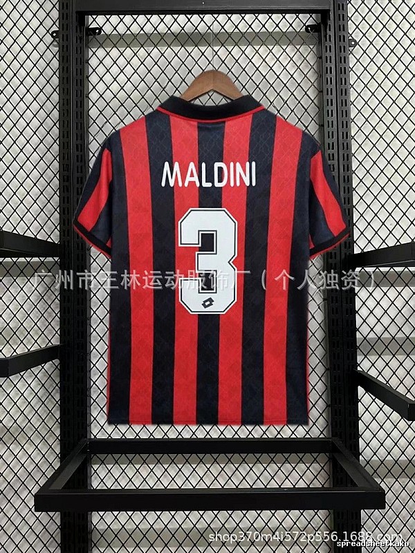 AC Milan Travel Kaka #22 soccer jersey Black Red Striped with Soft Visual Tone