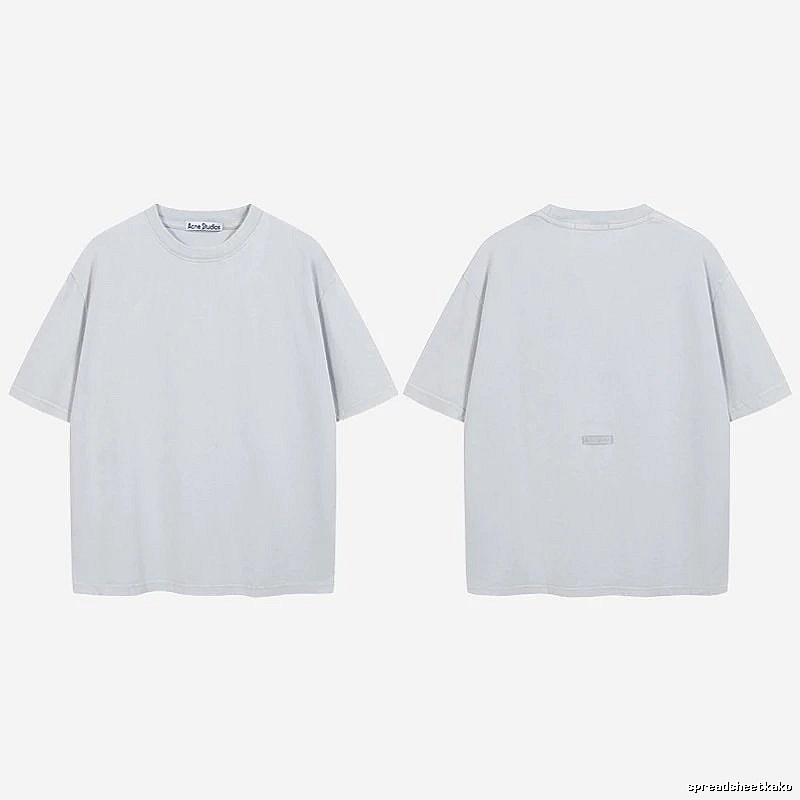 Acne Studios 2090-80 Blue Style Ac908040 Stockholm Logo T-Shirt Relaxed Styling