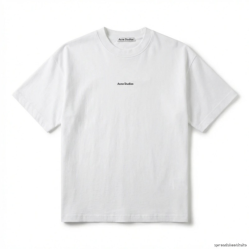 Acne Studios minimalist style white T-shirt