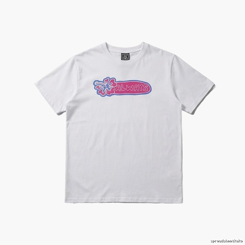 ADWYSD Floral Style White T-shirt