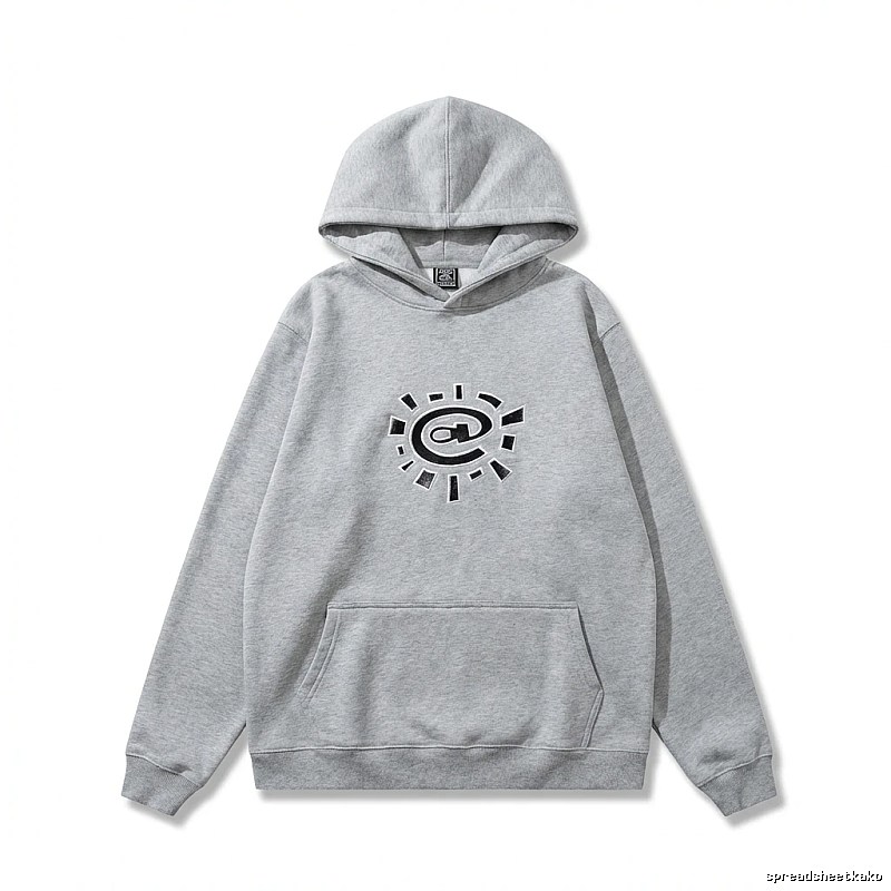 ADWYSD trendy brand gray hoodie