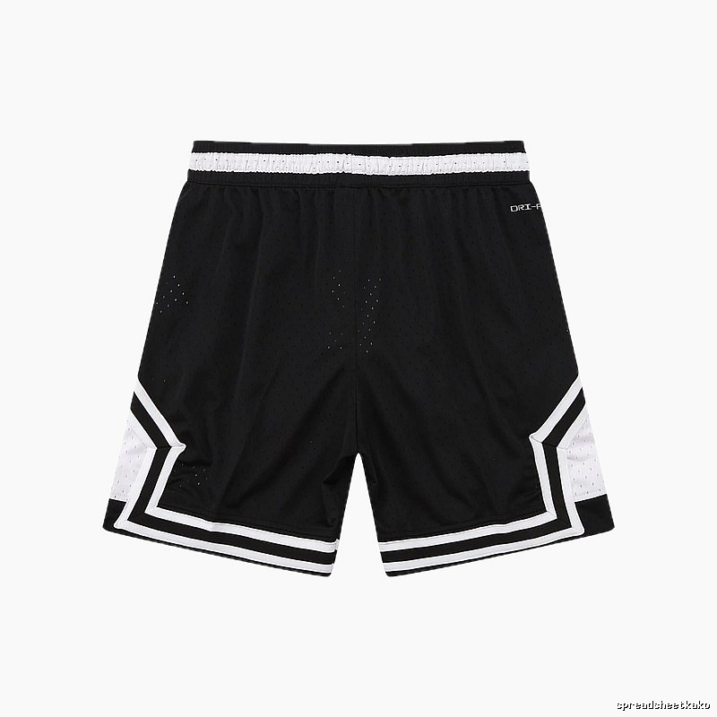 AJ Sporty Black and White Shorts