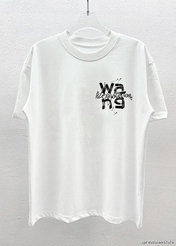 Alexander Wang Graffiti Street Style White T-Shirt