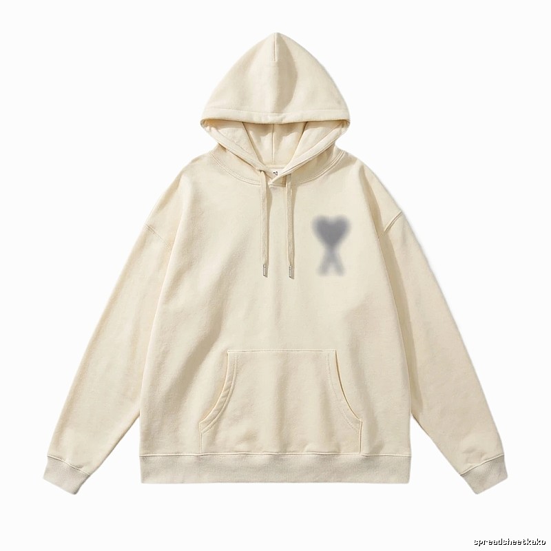 AMI Heart-shaped Minimalist Style Sweatshirt