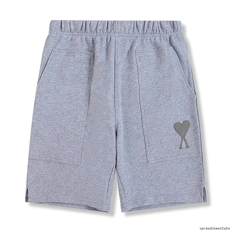 AMI pattern casual gray shorts