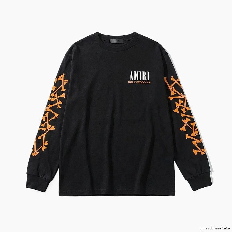 AMIRI Black Skull Pattern Sweatshirt