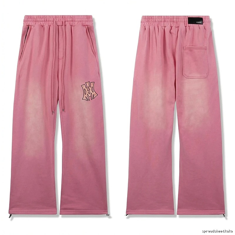 AMIRI casual style pink long trousers