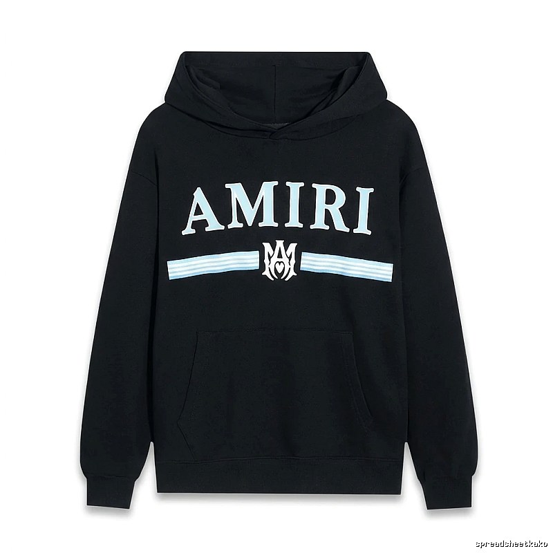 AMIRI letter-printing style black sweatshirt