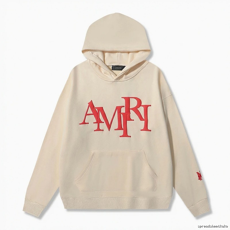 AMIRI Letter Style Beige Sweatshirt