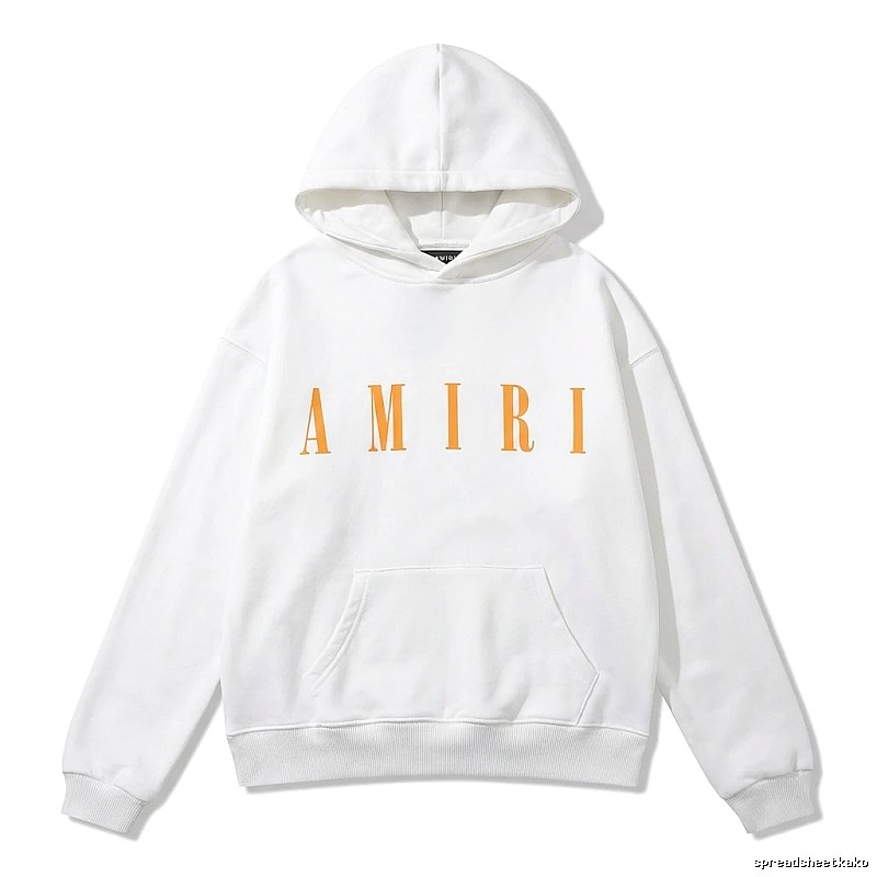 AMIRI letter trendy brand white sweatshirt