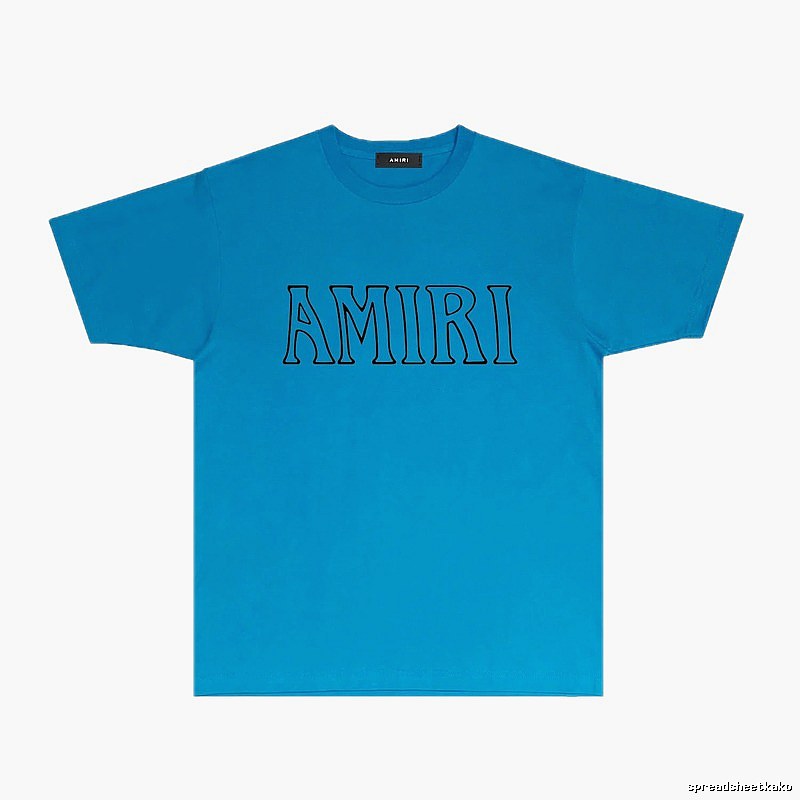 AMIRI minimalist blue T-shirt