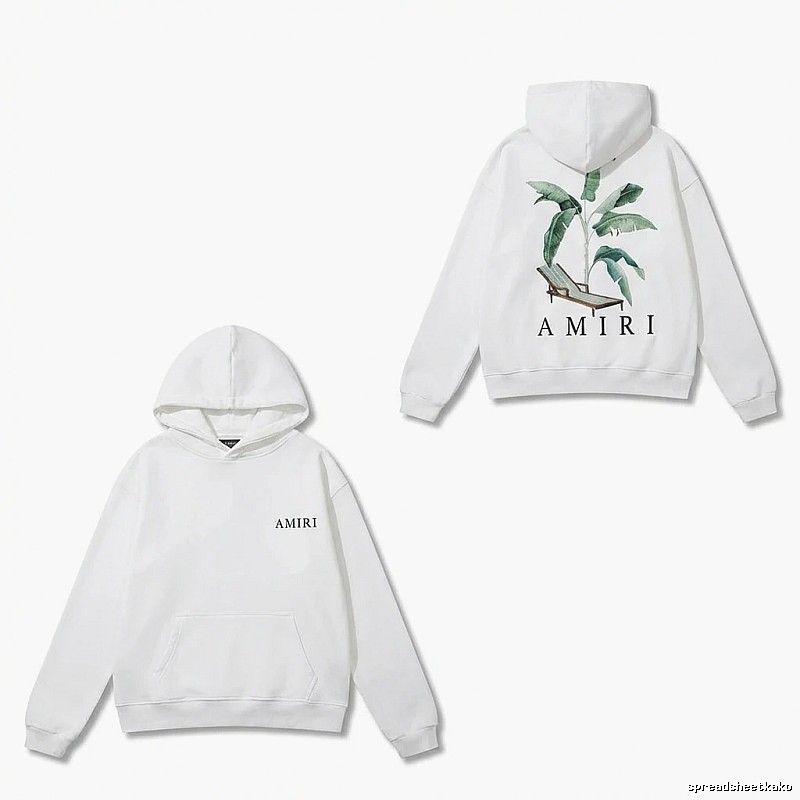 AMIRI Printed Casual White Hoodie