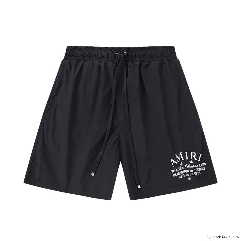 AMIRI trendy brand black shorts