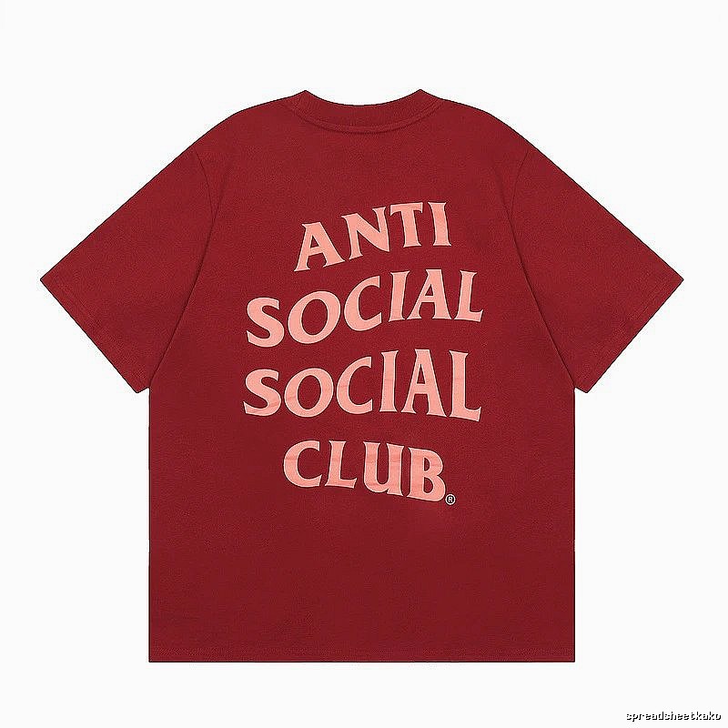 Anti Social Social Club Travel Logo T-shirt Black Orange Anti with Modern Look