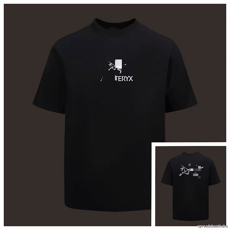Arc'teryx Printed Street Style Black Short-sleeve T-shirt