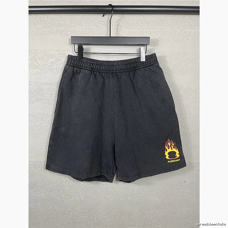Balenciaga Flame Style Shorts