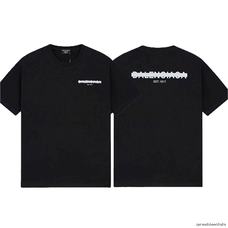 Balenciaga LOGO Printed Street Style Black T-shirt