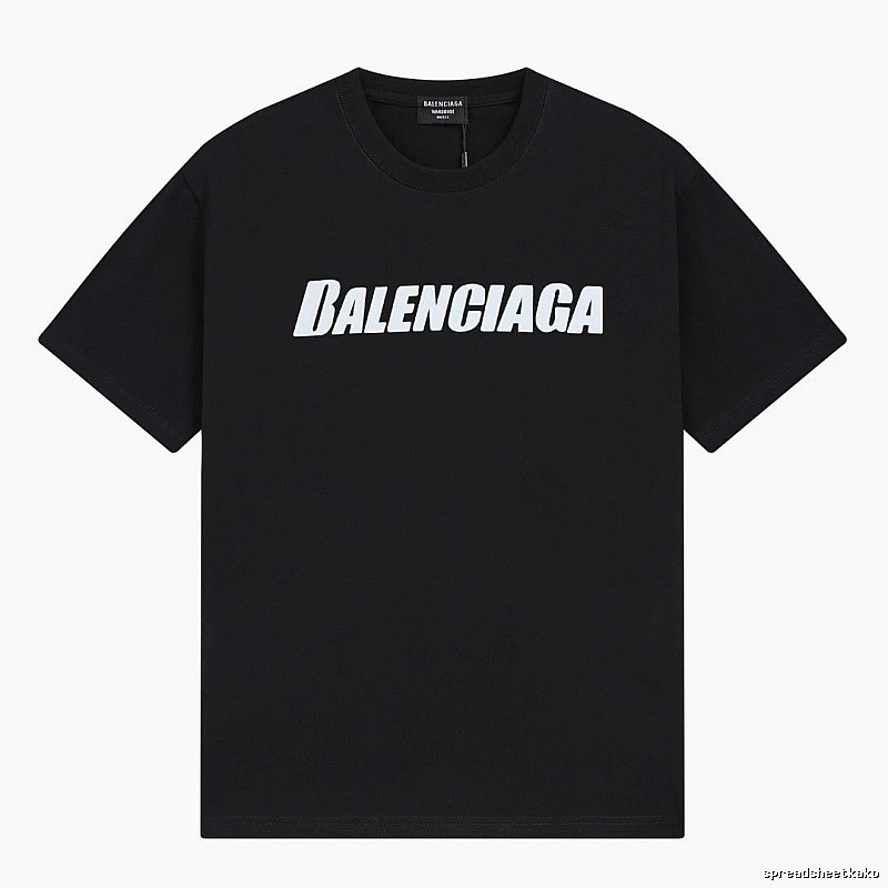Balenciaga minimalist style black T-shirt