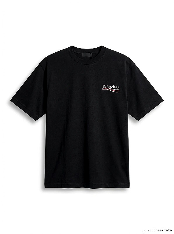 Balenciaga minimalist style black T-shirt