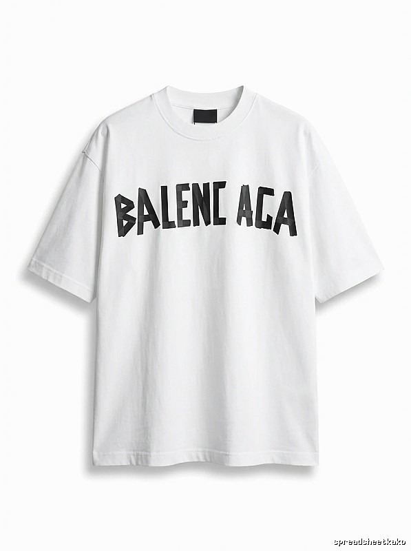 Balenciaga minimalist style white T-shirt