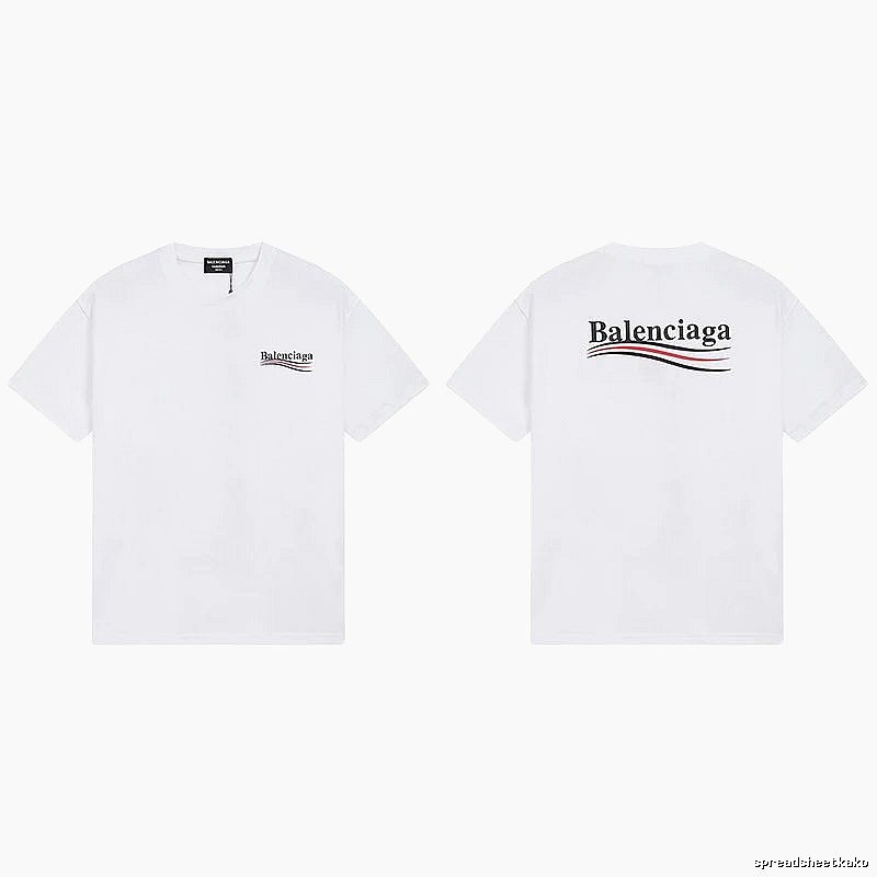Balenciaga minimalist style white T-shirt