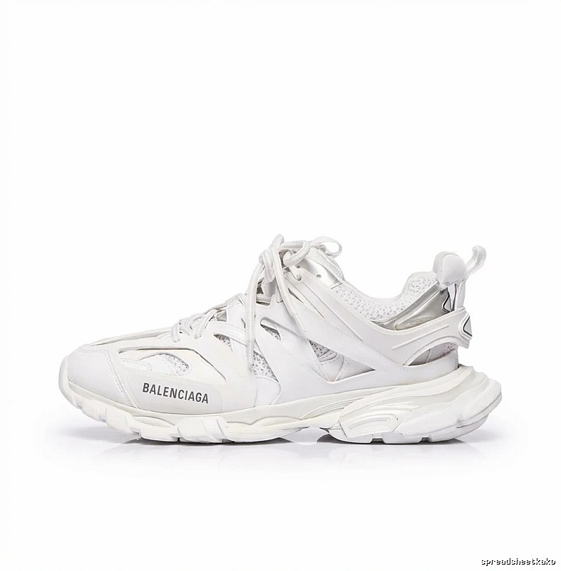 Balenciaga retro-style white shoes