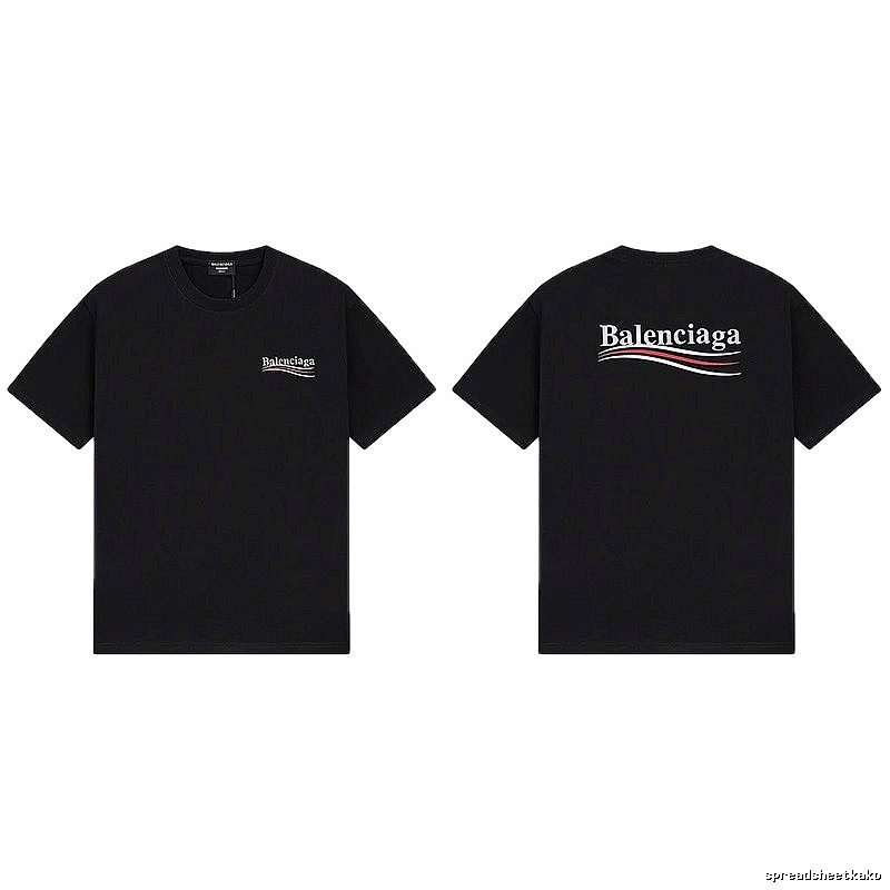 Balenciaga simple black short-sleeve