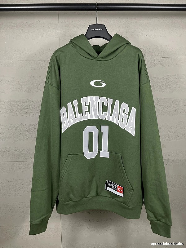 Balenciaga sporty green sweatshirt
