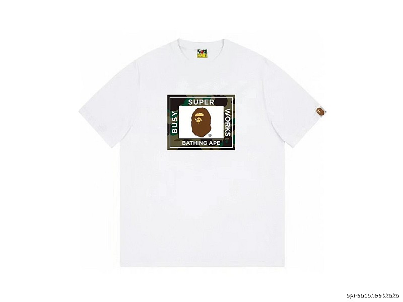 Bape Ape Head Camouflage Style Short-sleeve Shirt