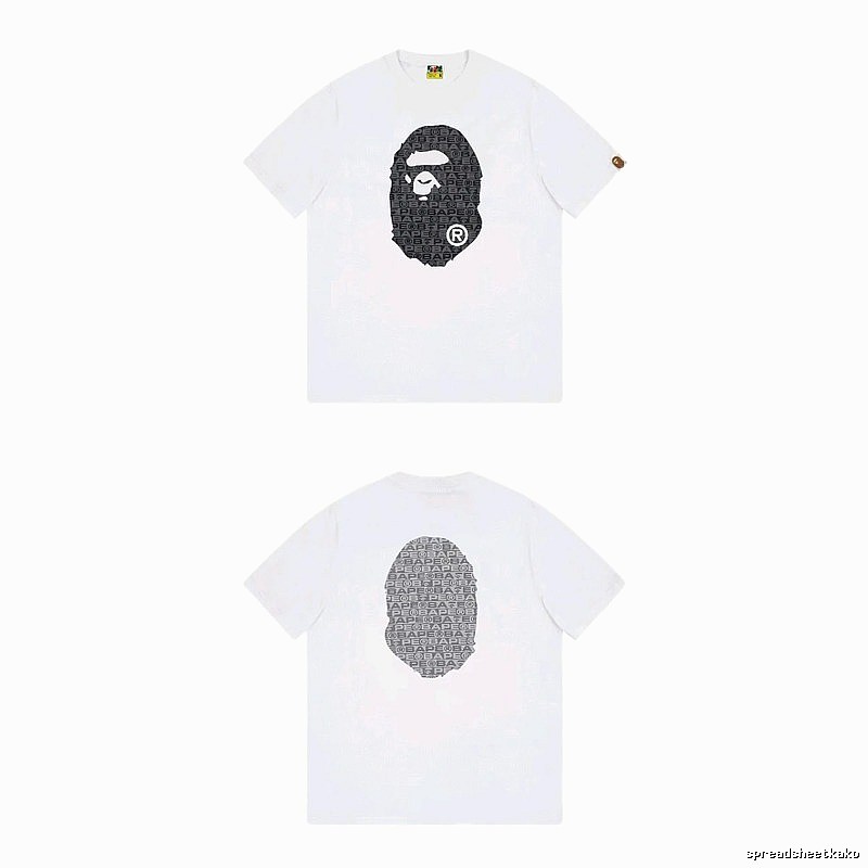 Bape Ape Head Simple White T-shirt
