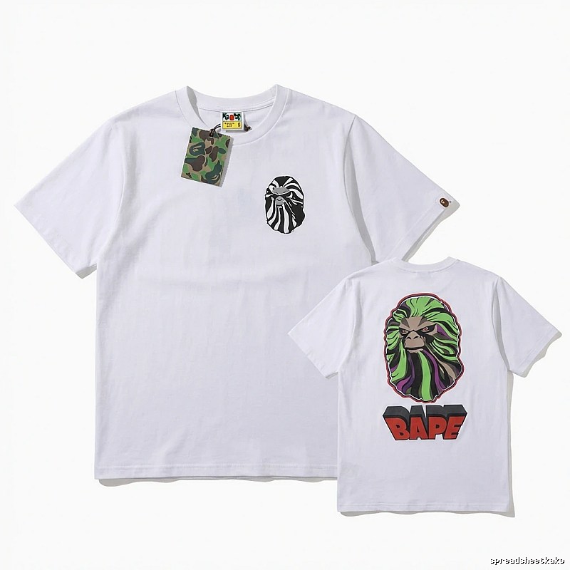 Bape Ape Head Simple White T-shirt