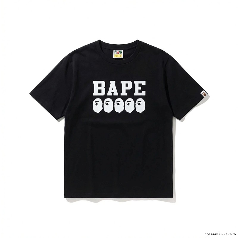 Bape Ape Head Trendy Black T-shirt