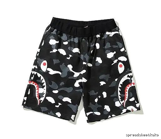 Bape Shark Camouflage Shorts