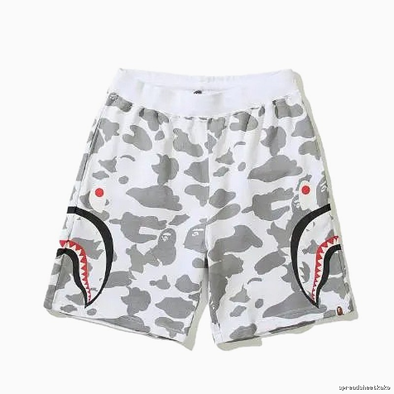 Bape Shark Camouflage Shorts