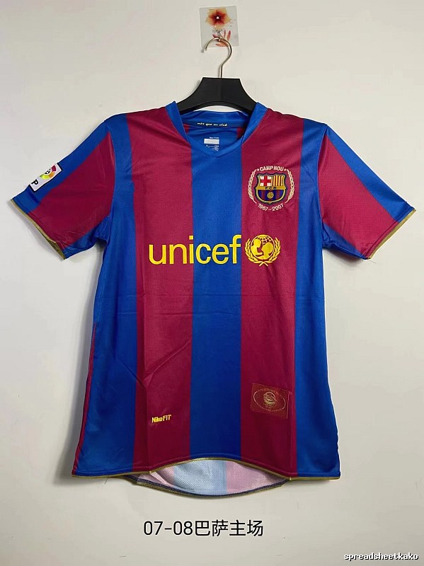 Barcelona Lightweight Retro soccer jersey Blue Red Barcelona for Trend Styling