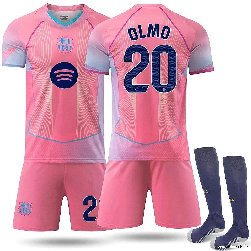 Barcelona pink sports jersey