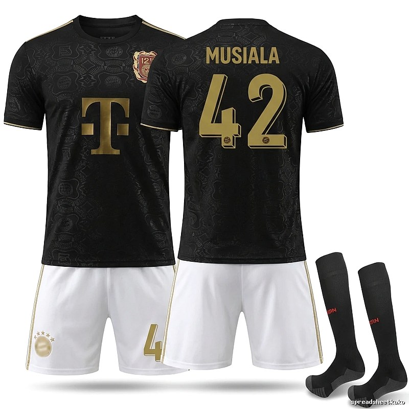 Bayern Munich Black Gold Trendy Brand Jersey