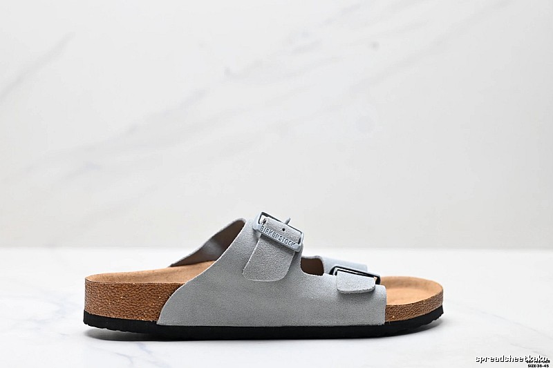 Birkenstock Arizona Casual Light Gray Slide Sandals