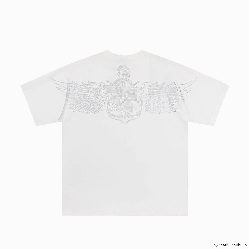 BOY Wing Print Street Style White T-Shirt