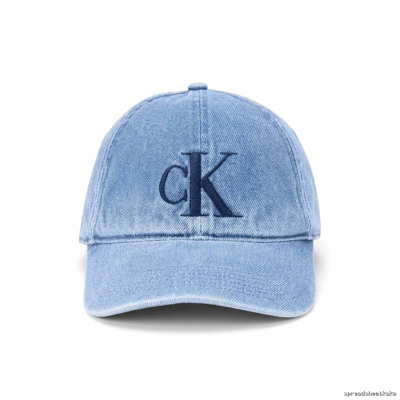 Calvin Klein Simple Denim Blue Baseball Cap