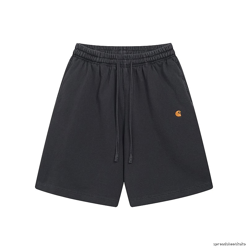 Carhartt Small Logo Workwear Style Carbon Black Casual Shorts