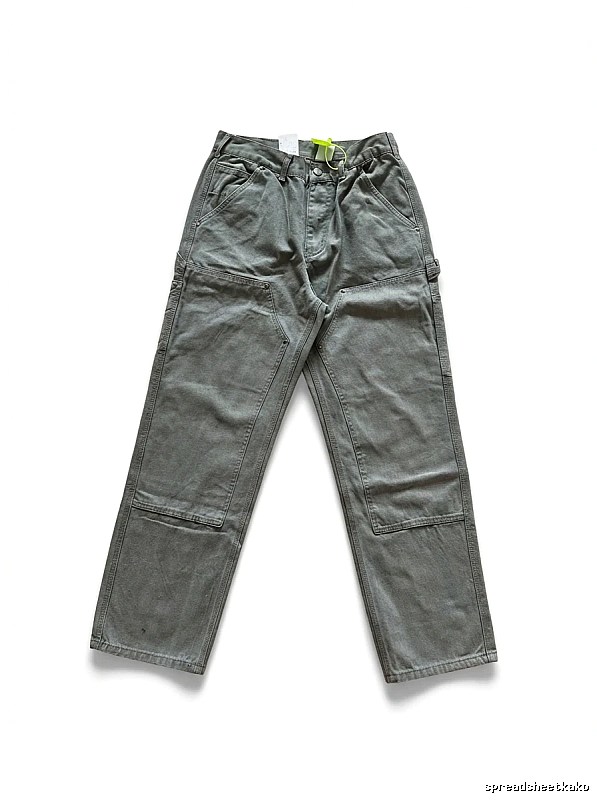 Carhartt workwear style moss green long pants